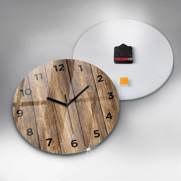 Orologio rotondo Tavole di legno