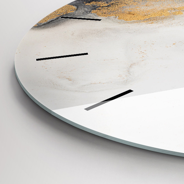 Orologio rotondo in vetro Marmo artistico