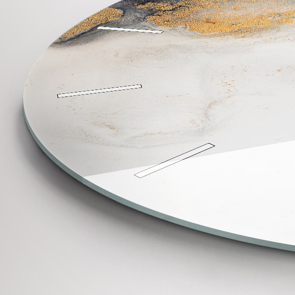 Orologio rotondo in vetro Marmo artistico