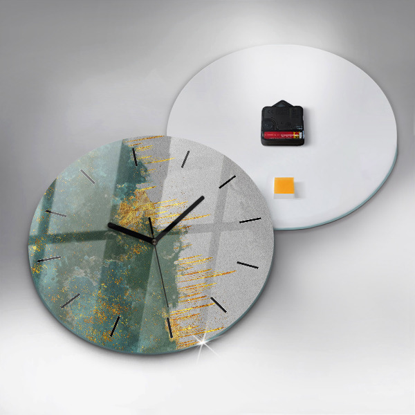 Orologio rotondo in vetro Motivo decorativo