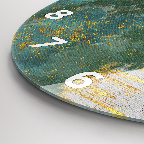 Orologio rotondo in vetro Motivo decorativo