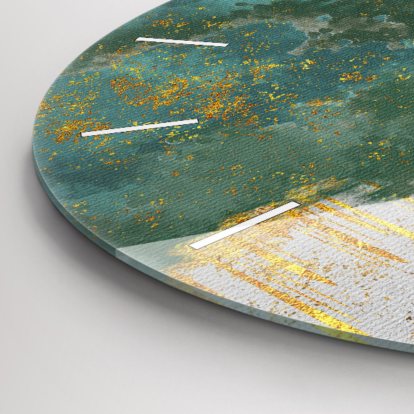 Orologio rotondo in vetro Motivo decorativo