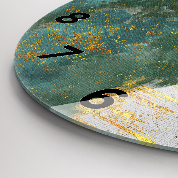 Orologio rotondo in vetro Motivo decorativo