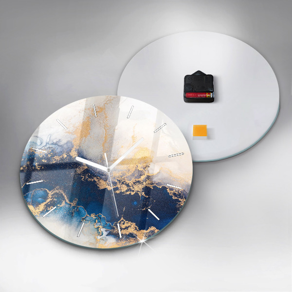 Orologio rotondo in vetro Modello in marmo