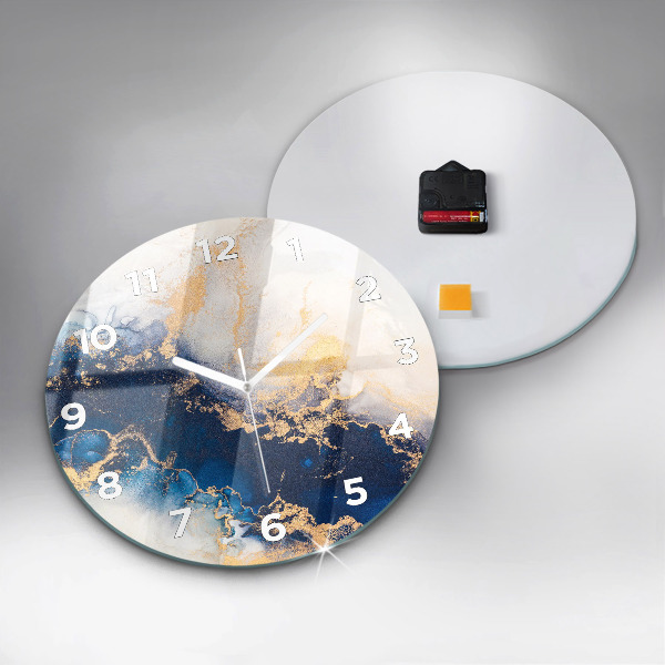 Orologio rotondo in vetro Modello in marmo