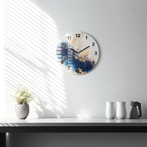 Orologio rotondo in vetro Modello in marmo