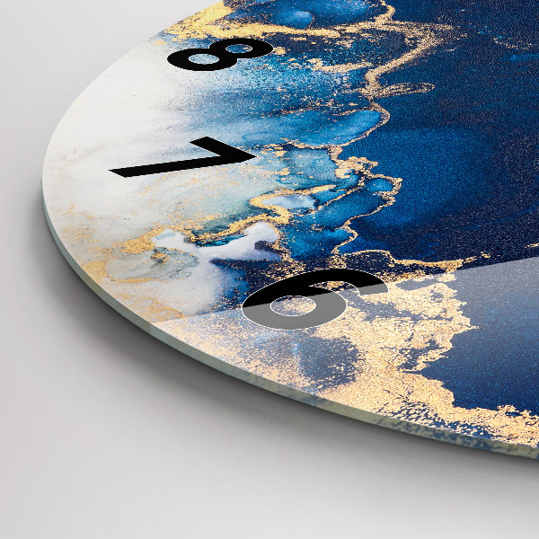 Orologio rotondo in vetro Modello in marmo