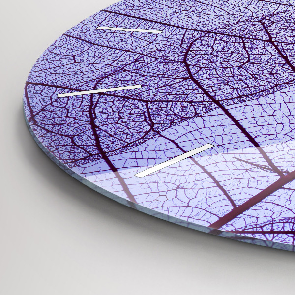 Orologio rotondo in vetro Foglie – natura