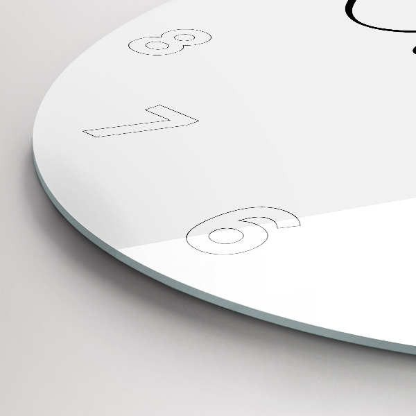 Orologio rotondo in vetro L'iscrizione Viaggio