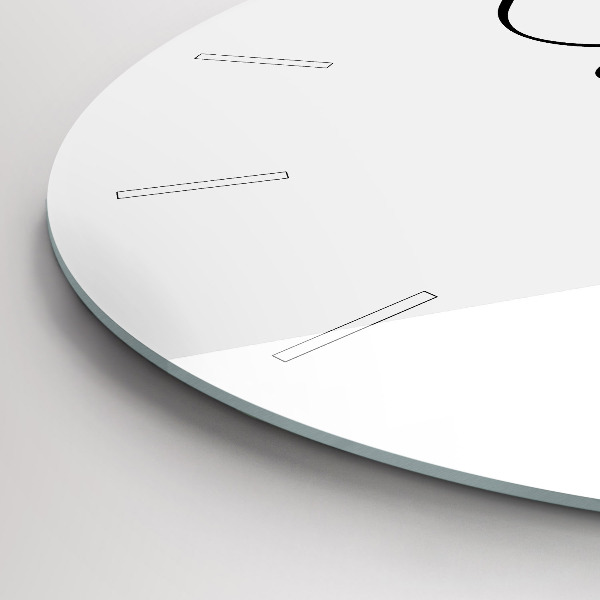 Orologio rotondo in vetro L'iscrizione Viaggio