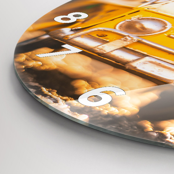 Orologio rotondo in vetro Auto in vacanza