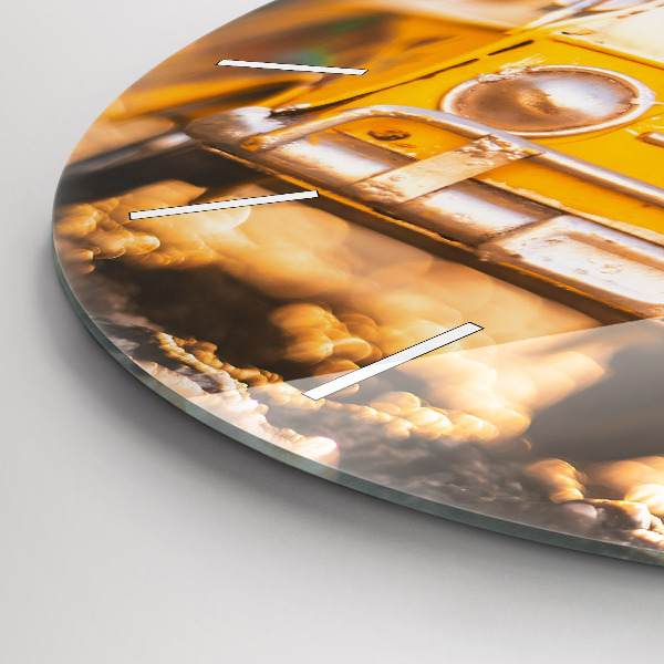 Orologio rotondo in vetro Auto in vacanza