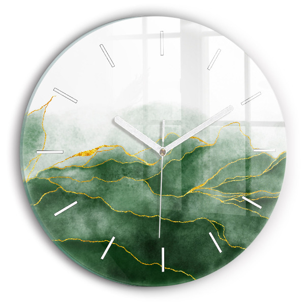 Orologio rotondo in vetro L'astrazione lascia