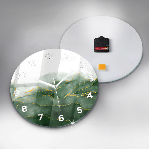 Orologio rotondo in vetro L'astrazione lascia