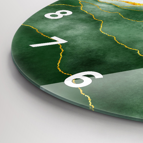 Orologio rotondo in vetro L'astrazione lascia