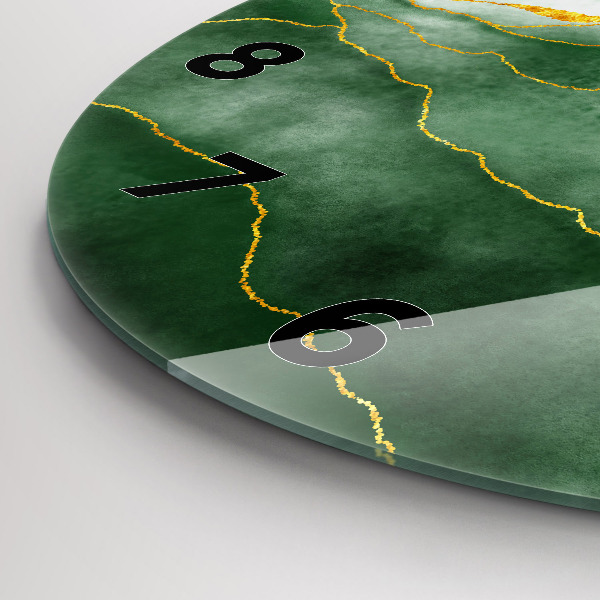 Orologio rotondo in vetro L'astrazione lascia