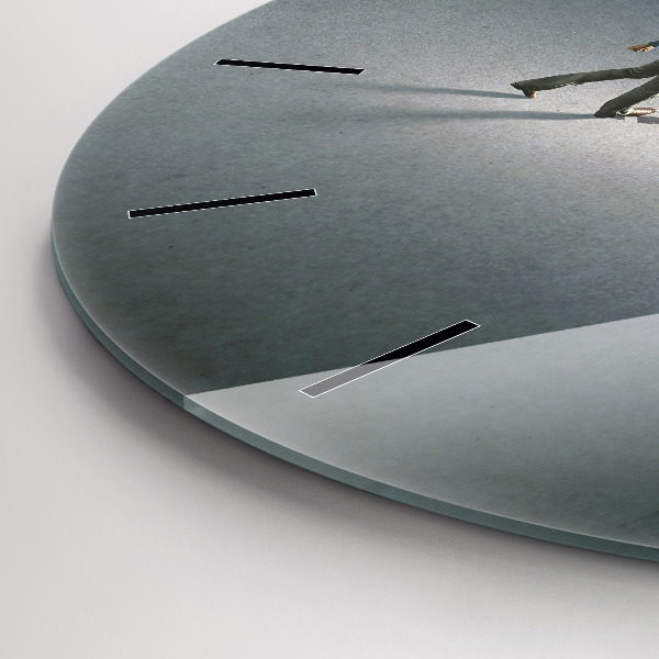 Orologio rotondo in vetro Vagabondo nell'oscurità