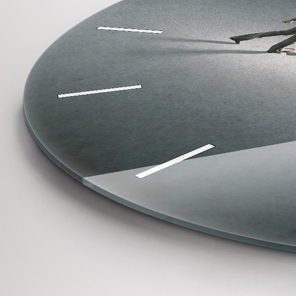 Orologio rotondo in vetro Vagabondo nell'oscurità