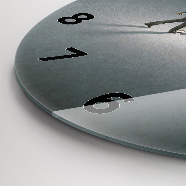 Orologio rotondo in vetro Vagabondo nell'oscurità