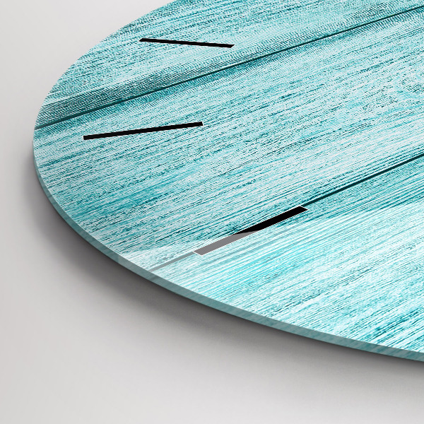 Orologio rotondo Legno vecchio blu