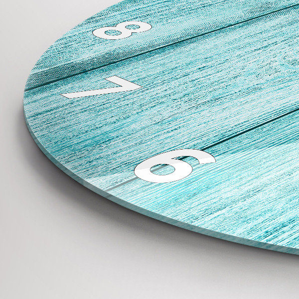 Orologio rotondo Legno vecchio blu