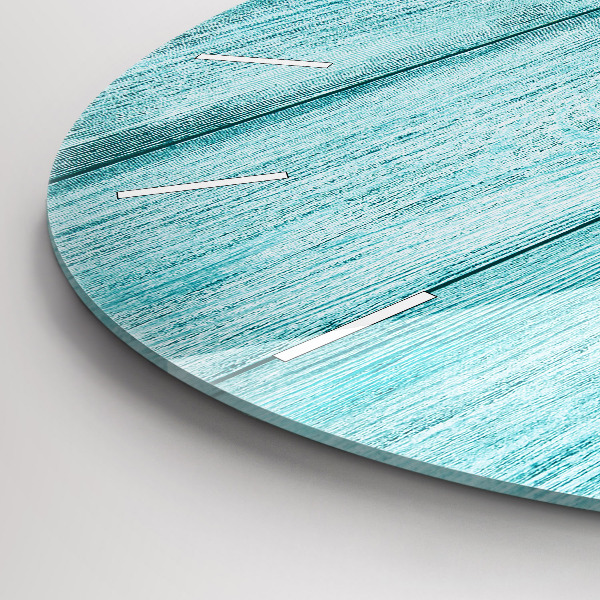 Orologio rotondo Legno vecchio blu