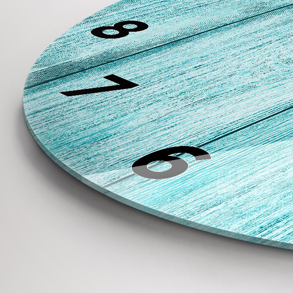 Orologio rotondo Legno vecchio blu