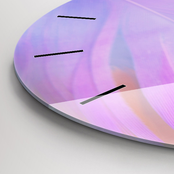 Orologio rotondo Piume colorate