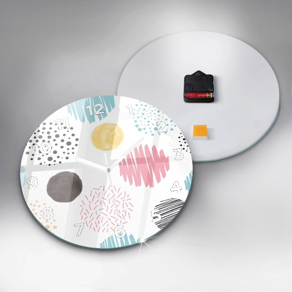 Orologio rotondo Motivo geometrico