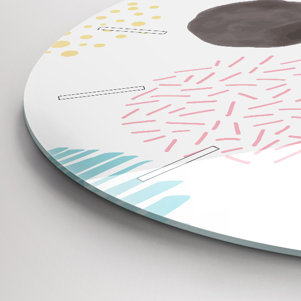 Orologio rotondo Motivo geometrico