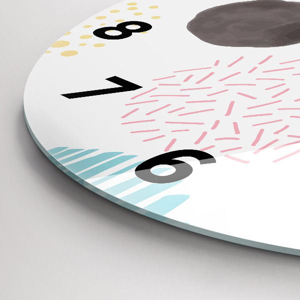Orologio rotondo Motivo geometrico