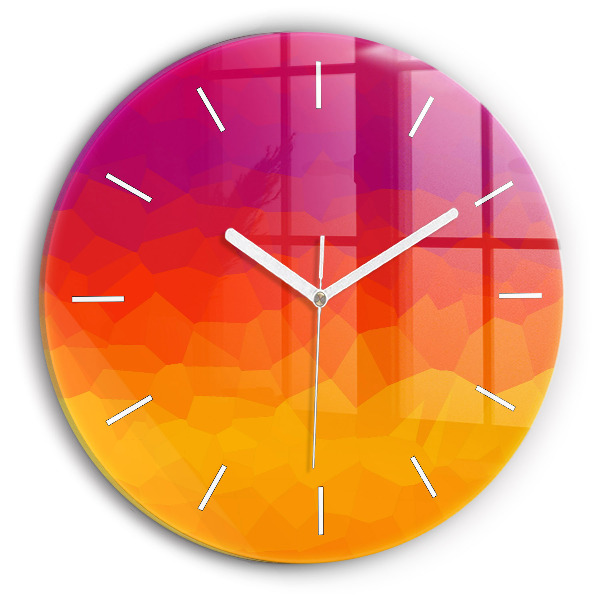 Orologio rotondo Astrazione colorata