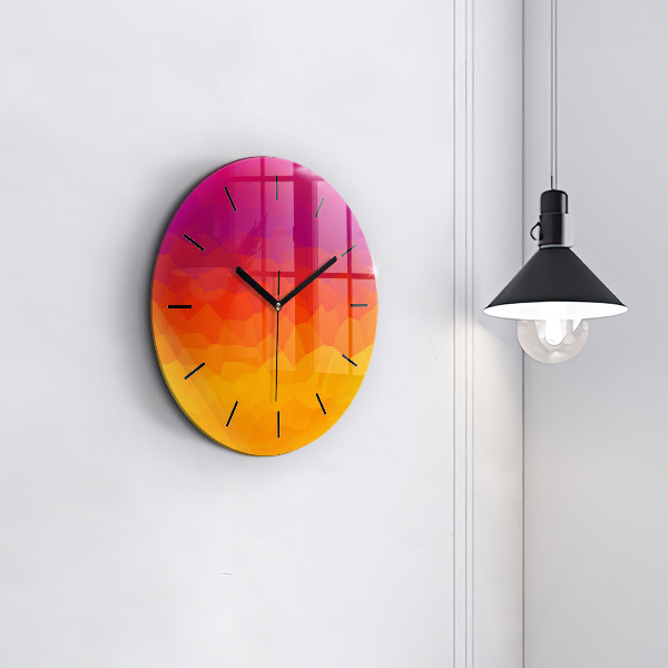Orologio rotondo Astrazione colorata