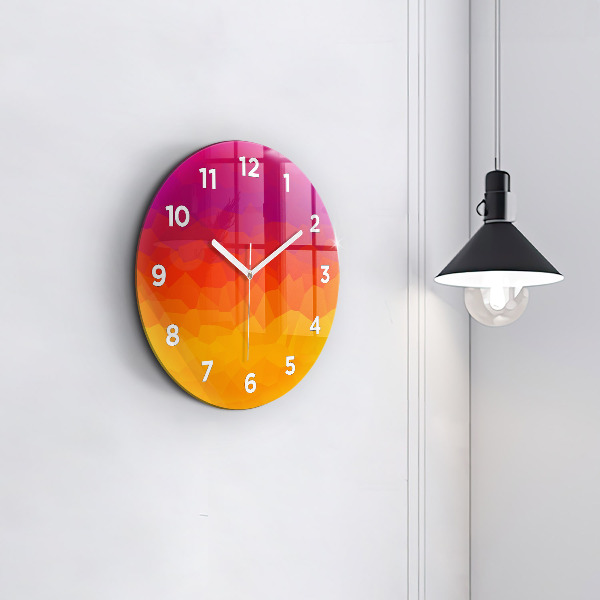 Orologio rotondo Astrazione colorata
