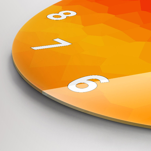 Orologio rotondo Astrazione colorata