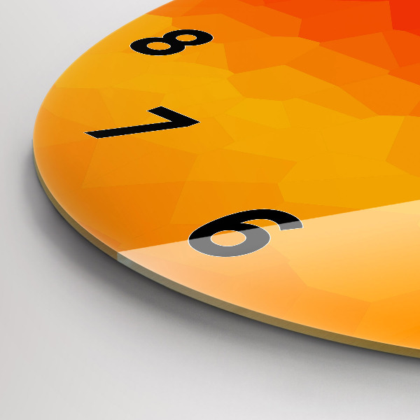 Orologio rotondo Astrazione colorata