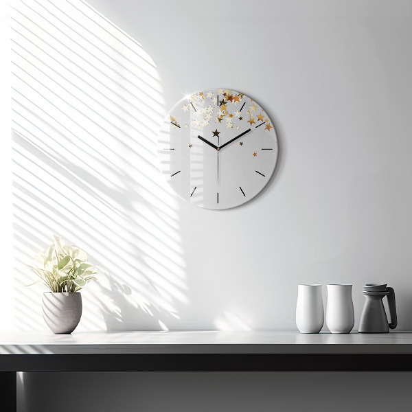 Orologio rotondo Stelle d'oro