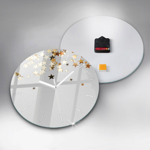 Orologio rotondo Stelle d'oro