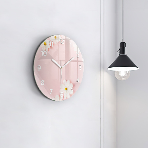 Orologio rotondo Fiori di margherita