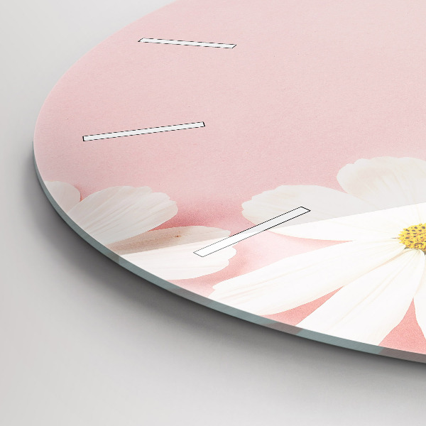 Orologio rotondo Fiori di margherita