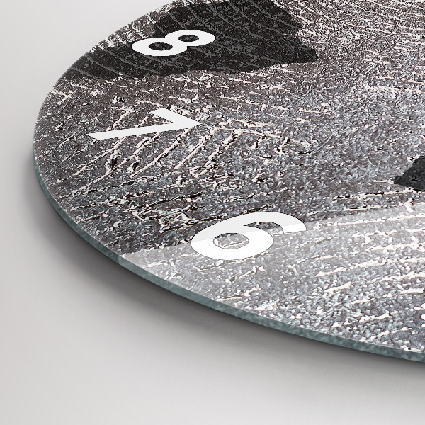 Orologio rotondo Mappa del mondo in cemento