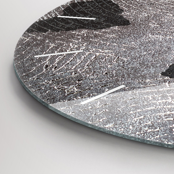 Orologio rotondo Mappa del mondo in cemento