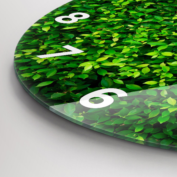 Orologio rotondo Foglie di siepe