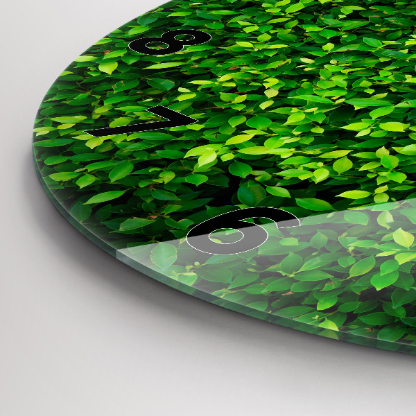 Orologio rotondo Foglie di siepe