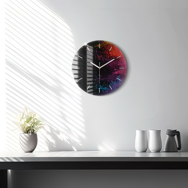 Orologio rotondo Esplosione di colori