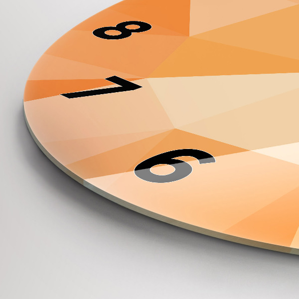 Orologio rotondo Triangoli di astrazione