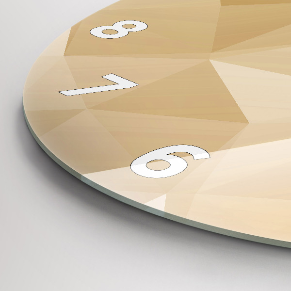 Orologio rotondo Triangoli astratti