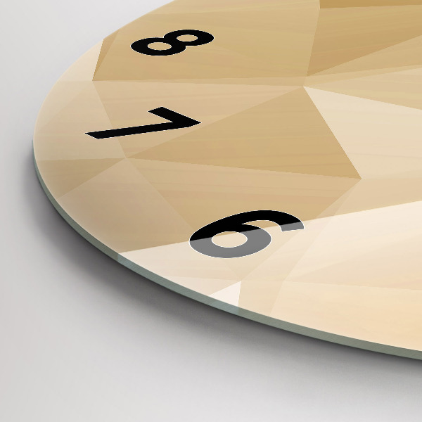 Orologio rotondo Triangoli astratti