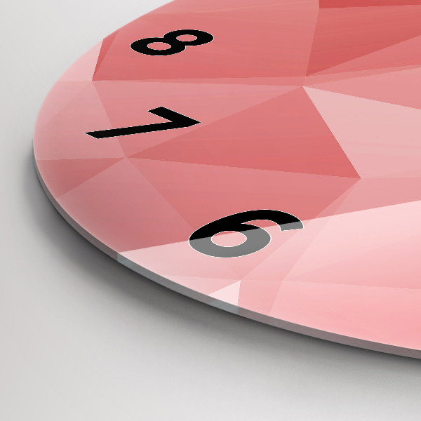 Orologio rotondo Triangoli astratti