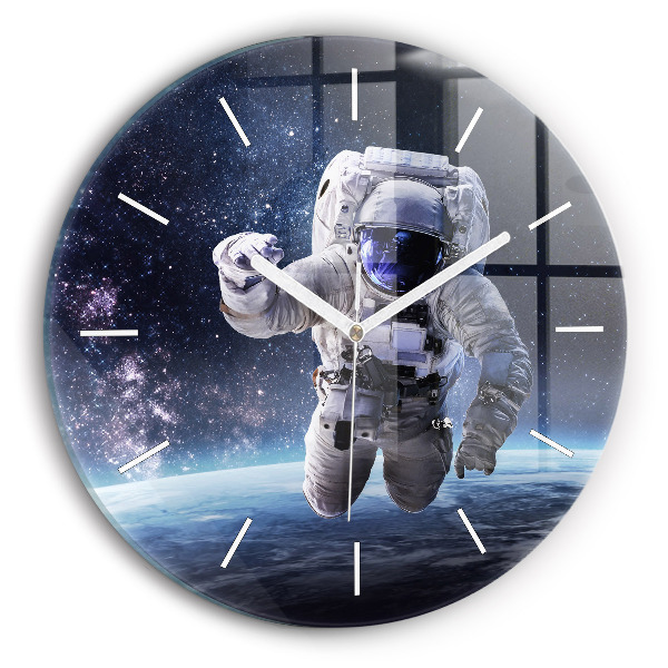 Orologio rotondo Astronauta sopra la terra